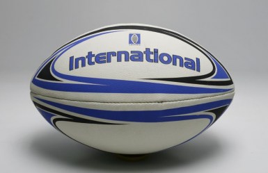 Míč rugby modrý