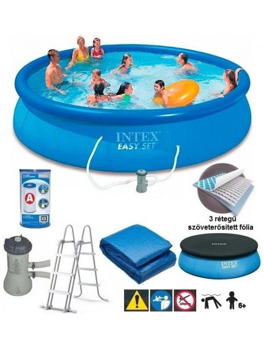 INTEX Bazén Easy Set Pool s filtrací, 457 x 107 cm 26166NP, model 2021