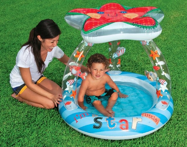 Intex dětský bazén Hvězdička se stříškou 102 x 86 cm  57428