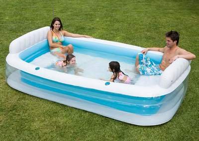 Nafukovací bazén rodinný obdélník se sedátky Intex 57484