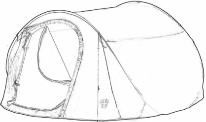Vteřinový samostavěcí stan EasyUp pro 3 osoby 230x210x110cm