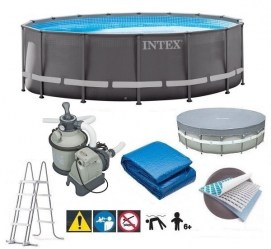 INTEX ULTRA FRAME POOL SET Bazén 488 x 122 cm s pískovou filtrací 26326NP
