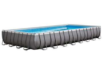 Intex 26376 Bazén obdélníkový s rámem 975 x 488 x 132 cm a kombinovanou filtrací