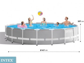 INTEX Bazén Prism Frame Pools 4.27m x 107cm s filtrací, 26720NP