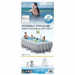INTEX Bazén Prism Frame Rectangular Pools 4 m x 2 m x 1 m, s filtrací, 26788NP