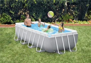 INTEX Bazén Prism Frame Rectangular Pools 4 m x 2 m x 1 m, s filtrací, 26788NP