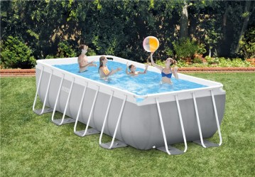 INTEX Bazén Prism Frame Rectangular Pools 4,88 m x 2,44 m x 1,07 m s filtrací 26792NP