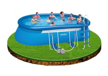 Intex 28194 oválný bazén s konstrukcí 610 x 366 x 122 cm