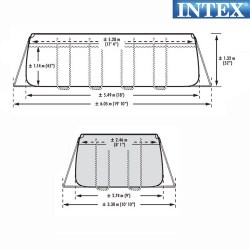 Intex 28352 Bazén obdélníkový s rámem 549 x 274 x 132 cm