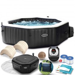 Intex Vířivka 28462EX Jet Bubble Spa Deluxe Octagon se systémem slané vody, 2021 - 6 osob