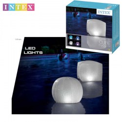 INTEX 28694 Nafukovací LED kostka