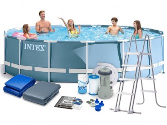 INTEX PRISM FRAME POOL SET Bazén 457 x 122 cm s kartušovou filtrací, 28736NP
