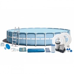 INTEX PRISM FRAME POOL SET Bazén 732 x 132 cm s kartušovou filtrací 28762NP