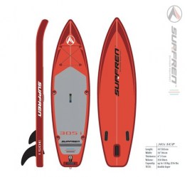 SURFREN Paddleboard 305i 10'x32"x6" double layer, double chamber