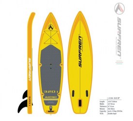 SURFREN Paddleboard 320i 10'6"x32"x6" double layer, single chamber