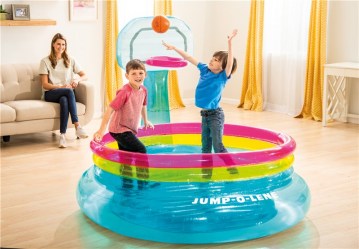 Intex 48265NP Skákací centrum s basketbalovým košem
