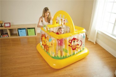 Intex 48473 nafukovací ohrádka skákací Baby čtverec 117cm
