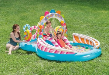 INTEX 57149NP Hrací centrum se skluzavkou Candy Zone 295x191x130cm