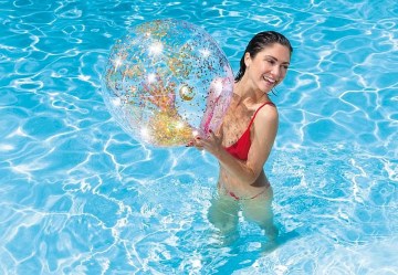 INTEX 58070NP Nafukovací plážový míč Glitter Beach Balls