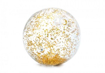 INTEX 58070NP Nafukovací plážový míč Glitter Beach Balls, barva zlatá