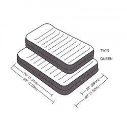 Intex Nafukovací postel dvojlůžko DURA-BEAM 152x203x42cm