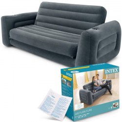 INTEX 66552NP PULL-OUT SOFA 203x231x66 cm nafukovací rozkládací pohovka