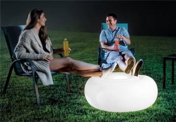 INTEX Nafukovací a plovoucí LED sedátko OTTOMAN 68697