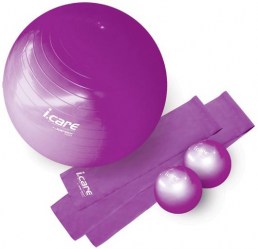 Pilates set I.CARE JIC026 - Gymbal, Flexaband, míčky, pumpička