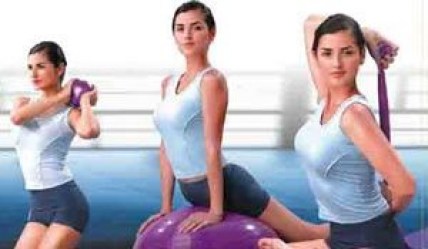 Pilates set I.CARE JIC026 - Gymbal, Flexaband, míčky, pumpička
