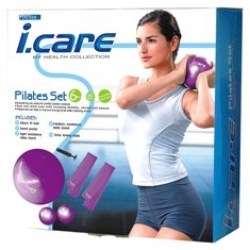 Pilates set I.CARE JIC026 - Gymbal, Flexaband, míčky, pumpička