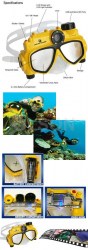 Potápěčské brýle s fotoaparátem - Fotomaska 5.1 MP