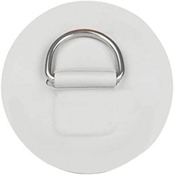 Nalepovací nerezové oko D-ring velké šedé