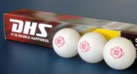 Míčky na stolní tenis DOUBLE HAPPINES*** 38mm bílé