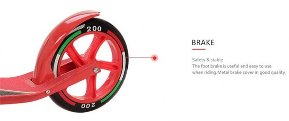 Skládací koloběžka FERRARI FXA70 černá, kola 200mm