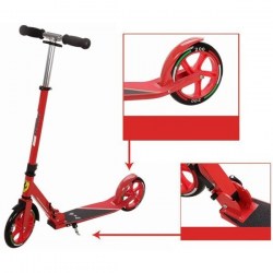 Skládací koloběžka FERRARI FXA70 červená, kola 200mm