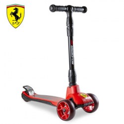 Skládací dětská trojkolka, koloběžka FERRARI FXK58 červená