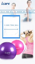 Gymball 65 cm I CARE gymnastický míč s pumpou