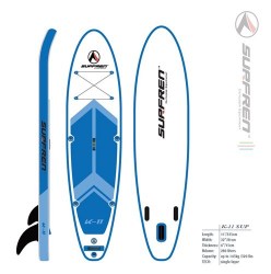 SURFREN Paddleboard K11 11'x32"x6" single layer, single chamber