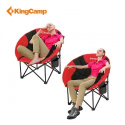 King Camp Kempingové skládací křeslo COMFORT MOON červené