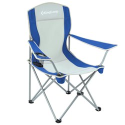 King Camp Kempingové skládací křeslo s opěrkami Classic modré
