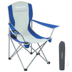 King Camp Kempingové skládací křeslo s opěrkami Classic modré