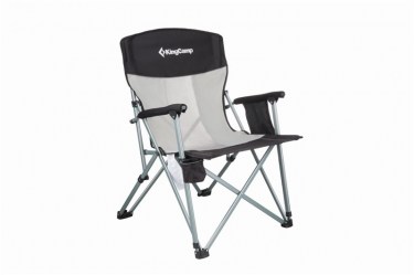 Kempingové skládací křeslo s opěrkami Deluxe King Camp