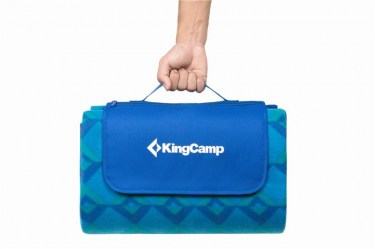 Pikniková deka King Camp 200x178cm modrá