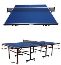 Stůl na stolní tenis JOEREX s pojezdem - pingpong